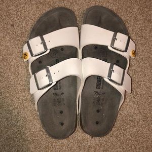 White Birkenstock Sandals
